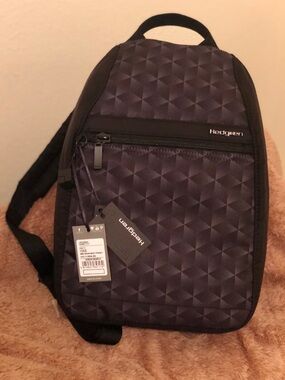 Hedgren Women's Purple Geometric Sling Backpack